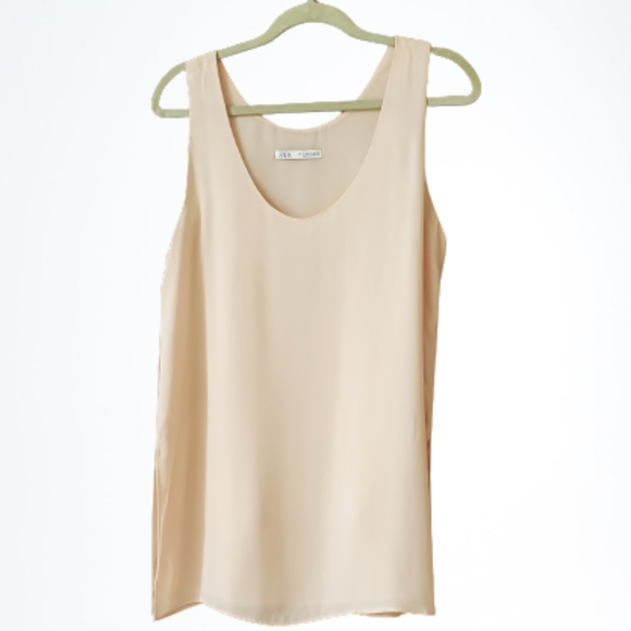 ZARA SUMMER SLEEVELESS 2 LAYERS TUNIC ( SIZE M ) - Picture 1 of 4